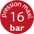 Pression maxi. 16 bar